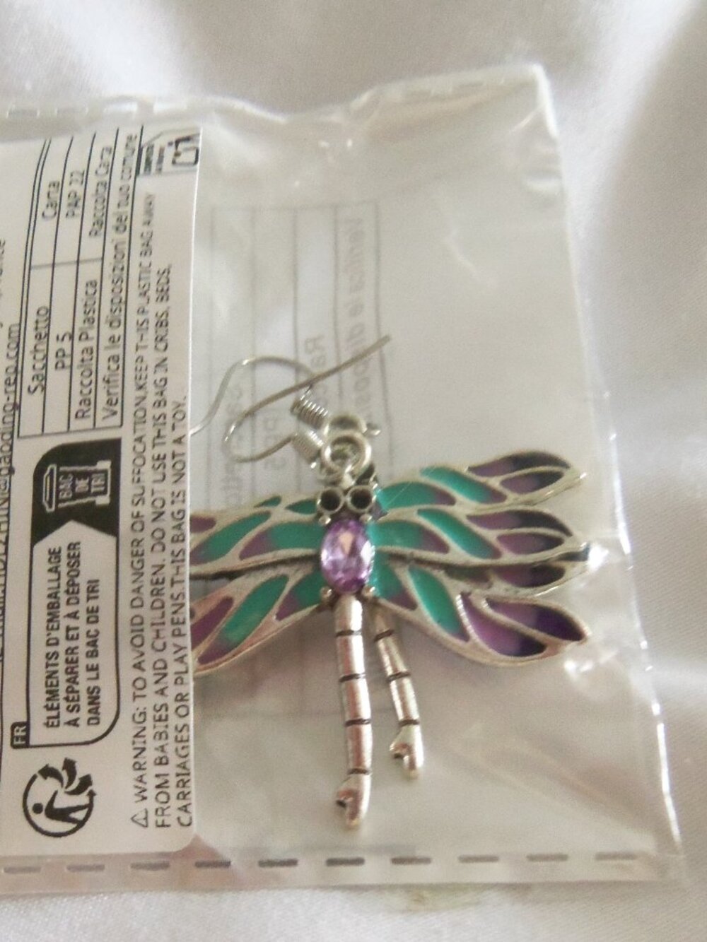 Dragonfly Earrings french hook